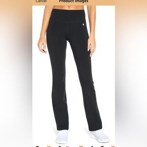 Bally total fitness Black High-Waisted boot leg pants
